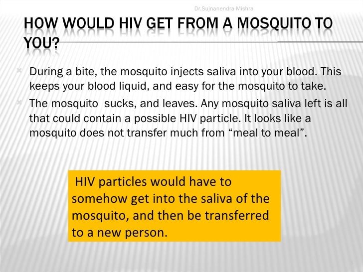 Can Mosquitoes Transmit Hiv