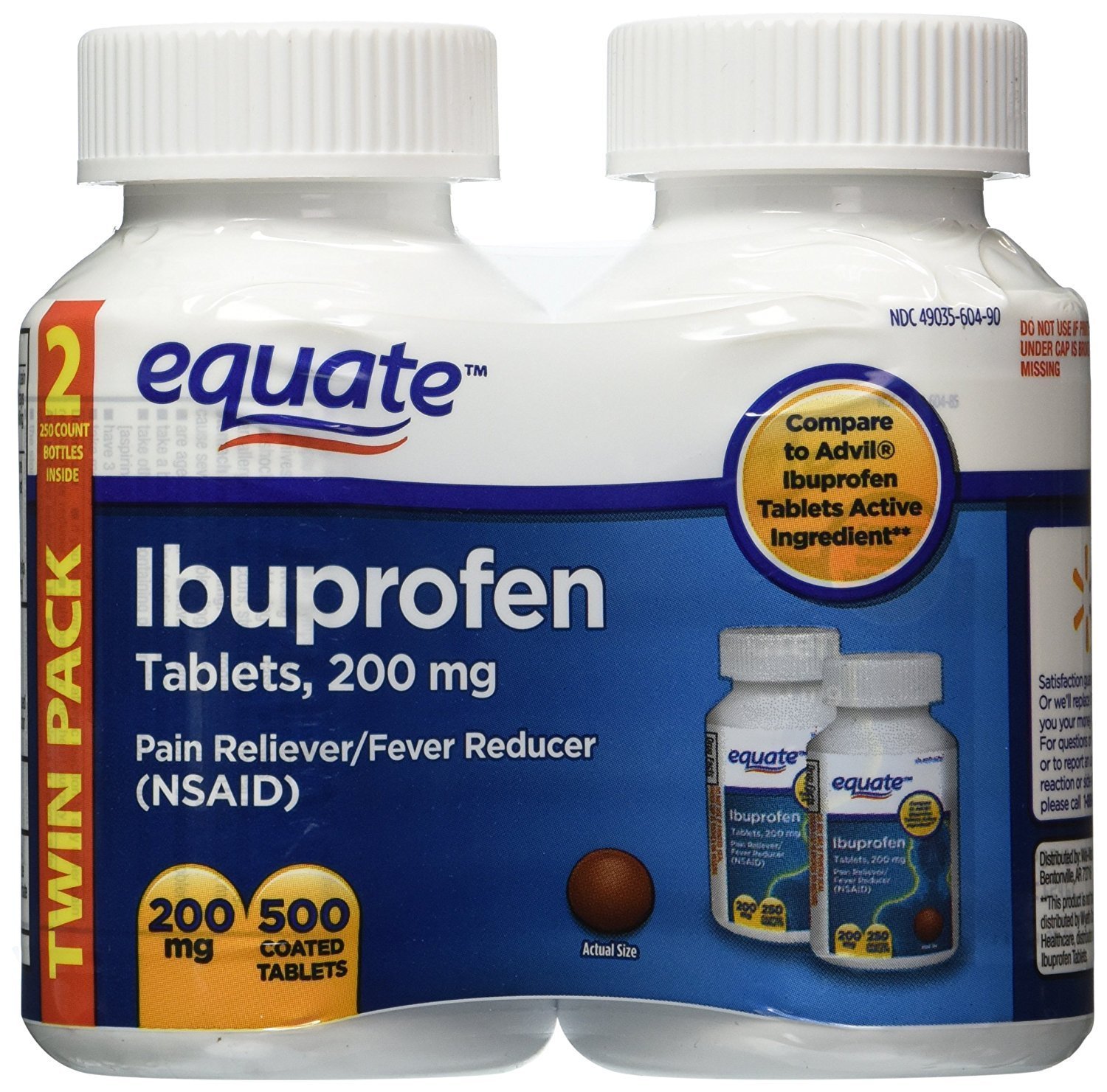 Ибупрофен отзывы врачей. Equate Ibuprofen 200. Equate Ibuprofen Tablets, 200 MG, Twin Pack, 500 count. Equate equate Ibuprofen Tablets 200 MG. Ибупрофен equate 200 мг.