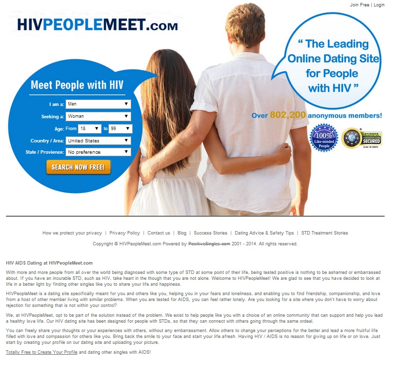 HIVPeopleMeet.com Has Been Launched for HIV Positive Dating