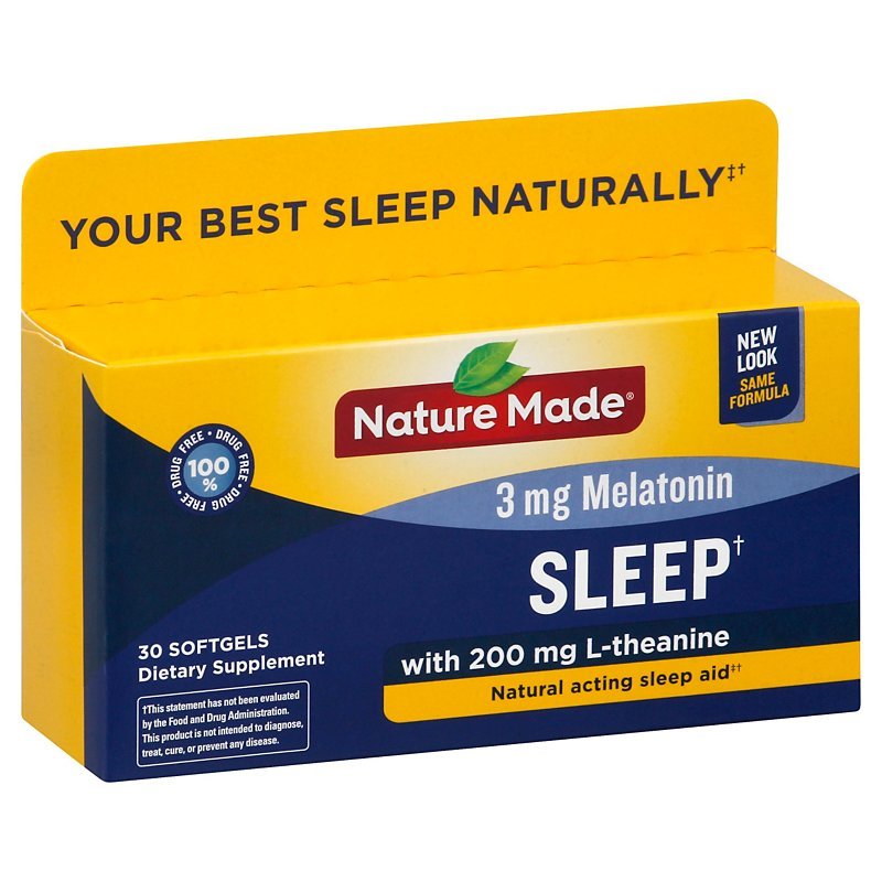 Nature Made Sleep Natural Acting Sleep Aid Liquid Softgels