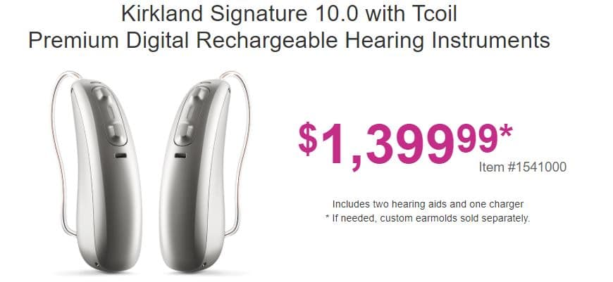 New Costco Kirkland Signature 10.0 Rechargeable Hearing Aids Offered at ...