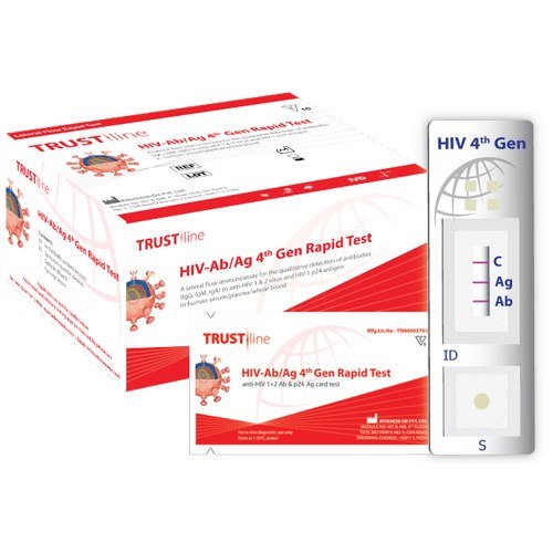 Plastic HIV Ab/Ag 4th Gen HIV Rapid Test Kit, Rs 60 /piece ...